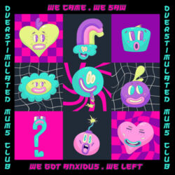 Overstimulated Mums Club Crew - Wo's Relax Crew Design