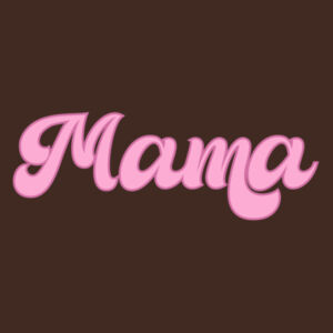 Mama Handwriting Ringer Tee Design