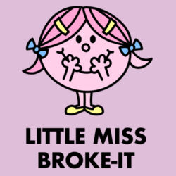 Little Miss Broke It - Kids' Ringer Tee Design