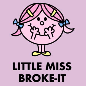 Little Miss Broke It - Kids' Ringer Tee Design