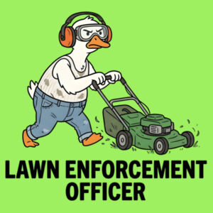 Lawn Enforcement Officer - Bergen Stubby Cooler Design