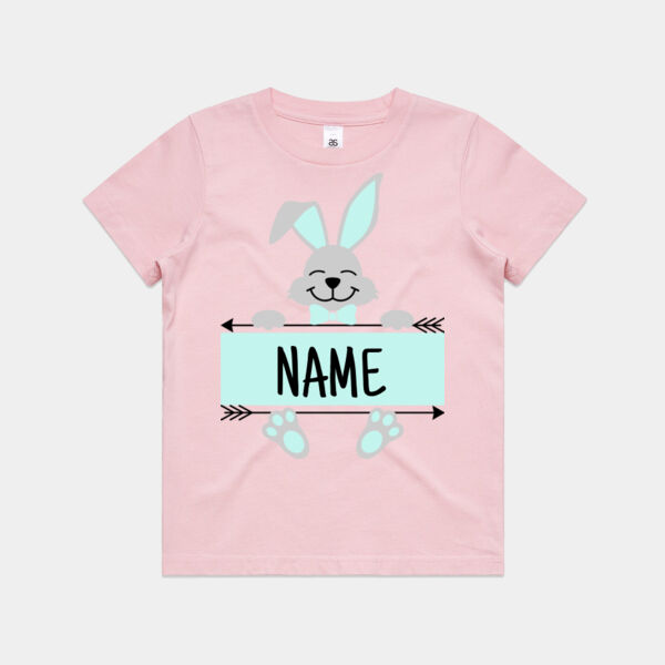 Custom Name Bunny Tee Boys Thumbnail