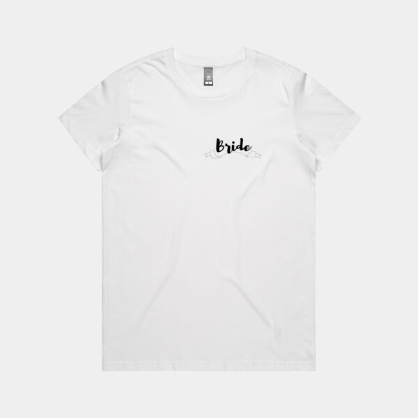 Customisable Bride / Bridesmaid / Maid of Honor Banner Tee's Thumbnail