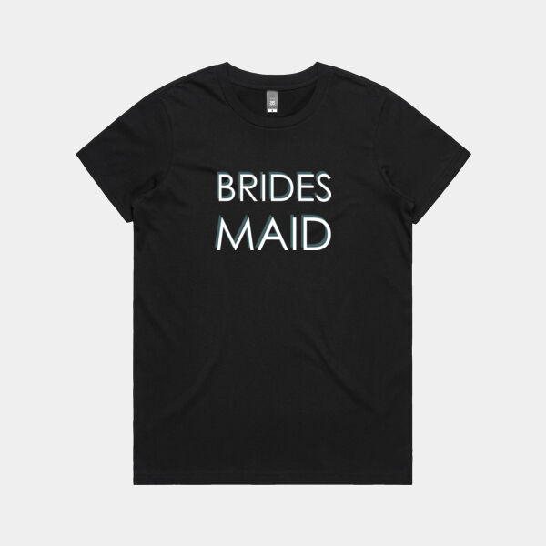 Customisable Bridesmaid Block Text Design Thumbnail