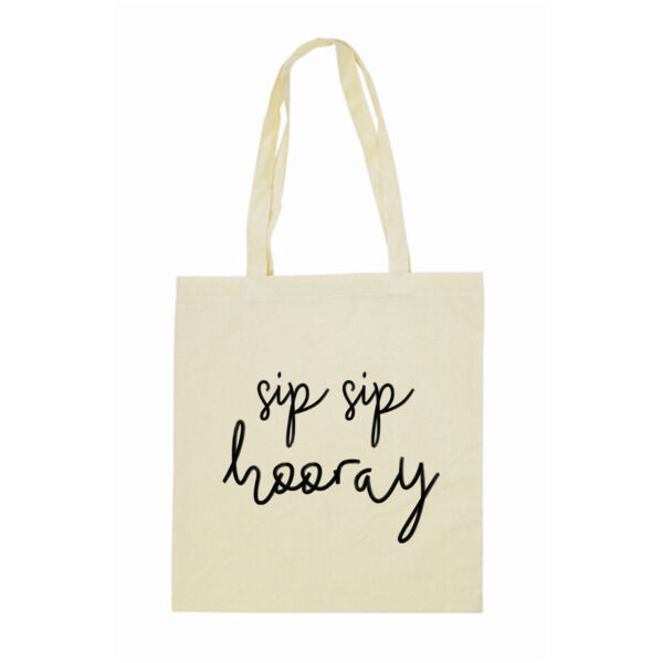 Customisable Sip Sip Hooray Hens Night Party Tote Thumbnail