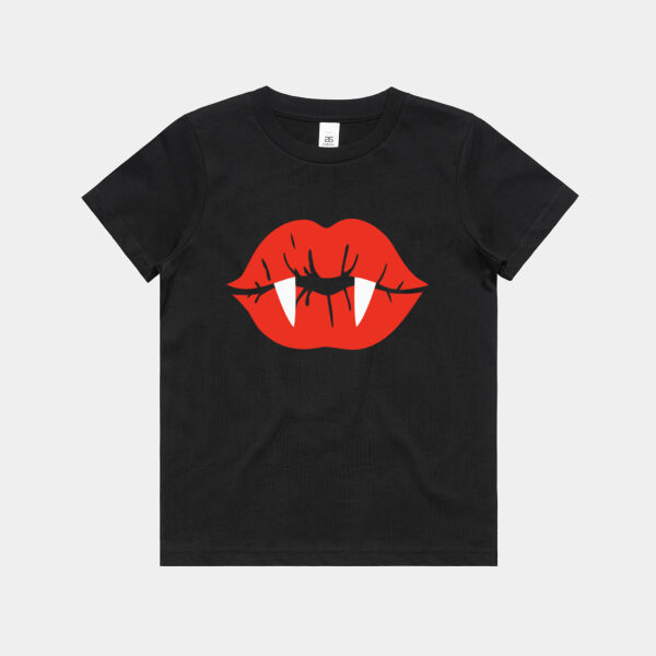Vampy Lips Halloween tee Thumbnail