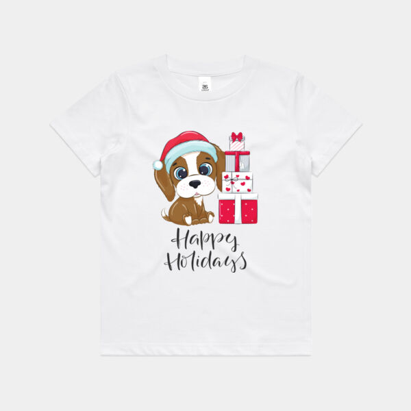 Happy Holidays Puppy Tee Thumbnail