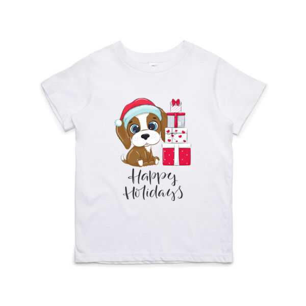 Happy Holidays Puppy Tee Thumbnail