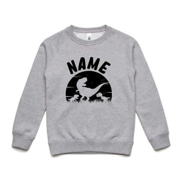 Custom Name Dinosaur Youth Crew Thumbnail