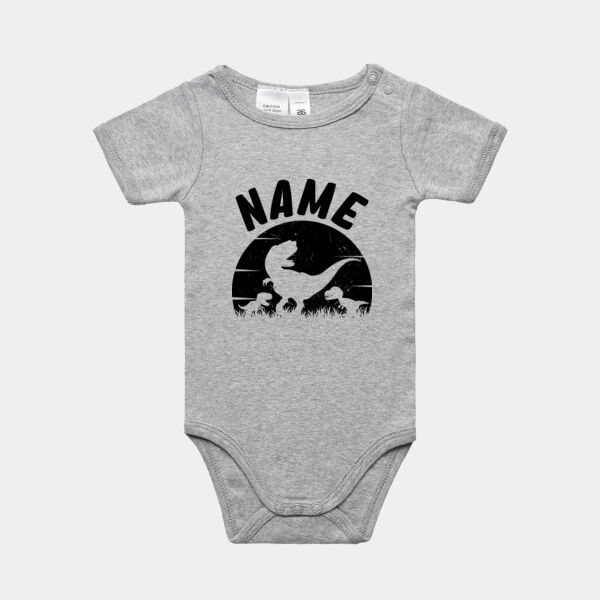 Custom Name Dinosaur Infant Mini-Me One-Piece Thumbnail