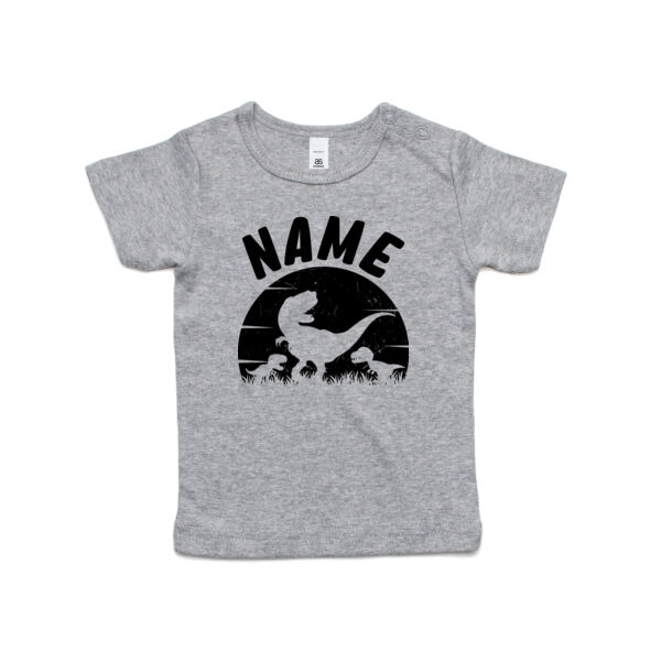 Custom Name Dinosaur Kids Wee Tee Thumbnail