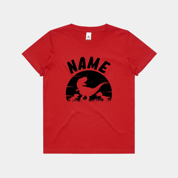 Custom Name Dinosaur Youth Tee Thumbnail