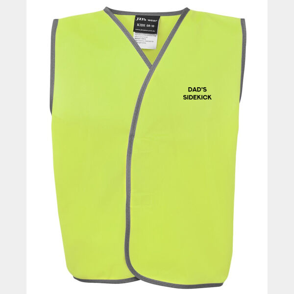 Dad's Sidekick Kids Hi-Vis Vest Thumbnail