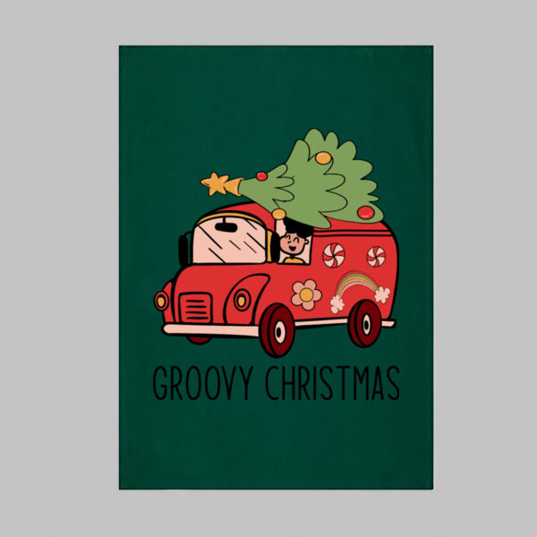 Groovy Christmas Tea-Towel  Thumbnail