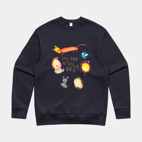 Watercolour Kids Art Crewneck Thumbnail