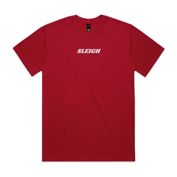 Sleigh White Embroidery - Heavy Tee Thumbnail