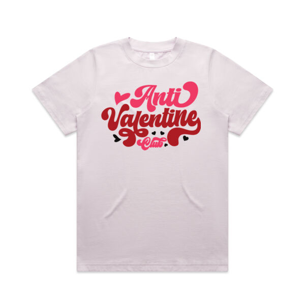 Anti Valentine Club Women's Heavy Tee - Women's Heavy Tee Thumbnail