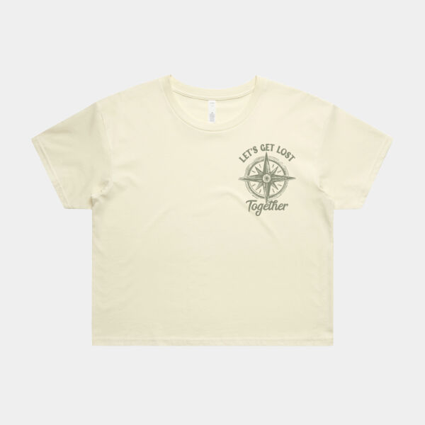 Let's Get Lost Together Crop Tee - Womens Crop Tee's Thumbnail