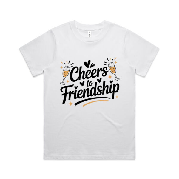 Cheers to Friendship Classic Tee - Women's Classic Tee Thumbnail