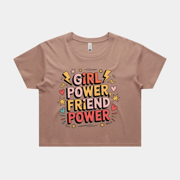 Girl Power Crop Tee - Womens Crop Tee's Thumbnail