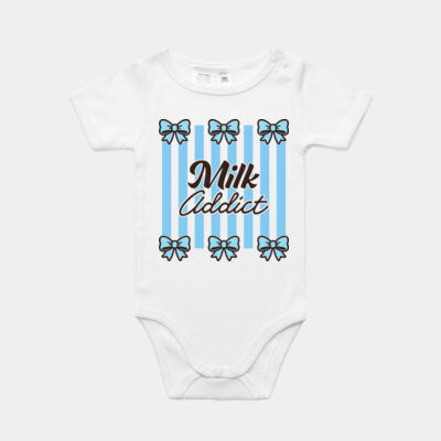 Milk Addict - Infant Mini Me One Piece - Organic Infant Mini-Me One-Piece Thumbnail