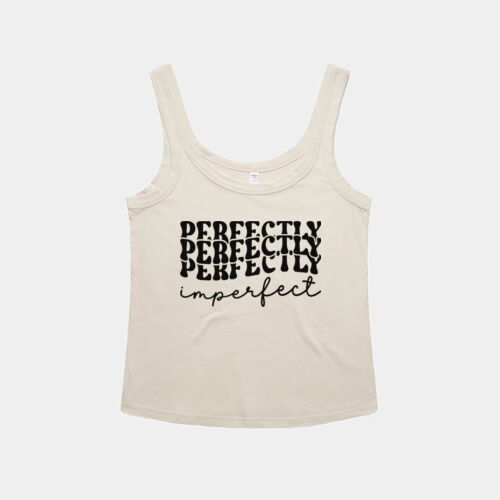 Perfectly Imperfect Text Singlet - SOFT SINGLET Thumbnail