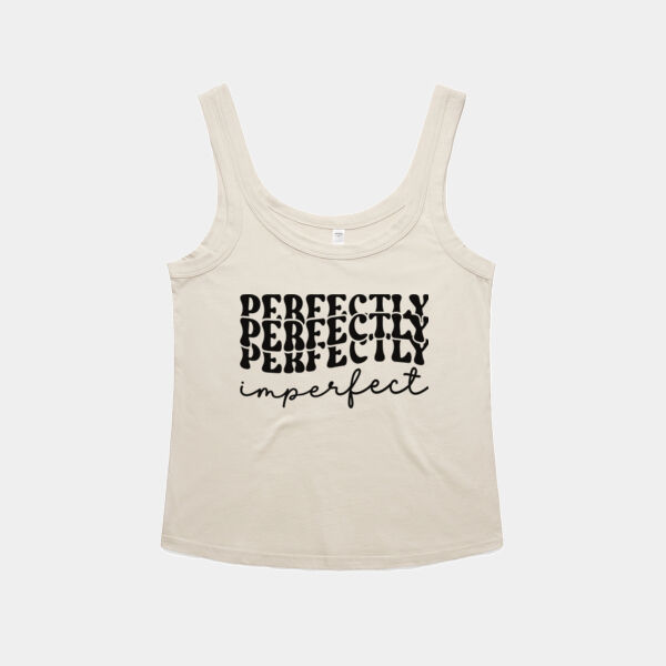 Perfectly Imperfect Text Singlet - SOFT SINGLET Thumbnail