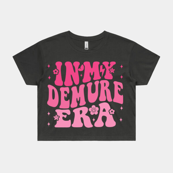 In My Demure Era Crop Tee - Womens Crop Tee's Thumbnail