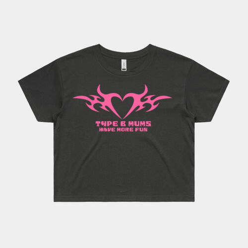 Type B Mums Crop Tee - Womens Crop Tee's Thumbnail