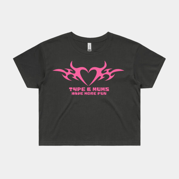 Type B Mums Crop Tee - Womens Crop Tee's Thumbnail
