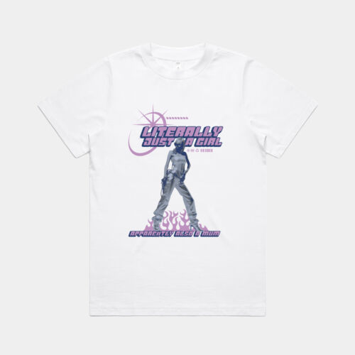 Literally Just A Girl… Apparently Also A Mum Tee - Women's Heavy Tee Thumbnail