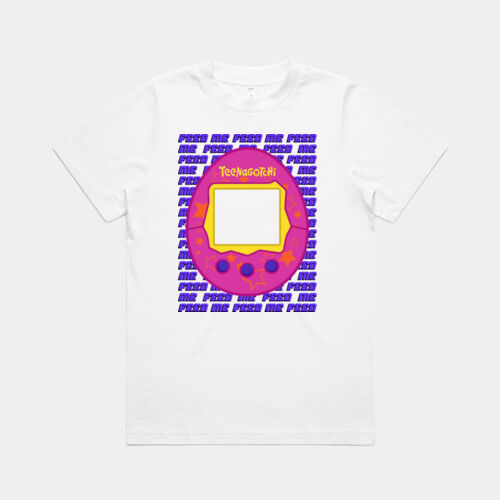 Y2K Teenagotchi - Add your pic - Women's Heavy Tee Thumbnail