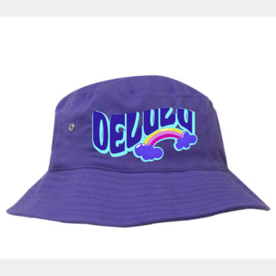 Delulu DTF Print – Purple Brushed Sports Twill Bucket Hat  Thumbnail