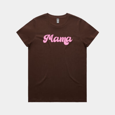Mama Brush Script - Maple Tee  Thumbnail