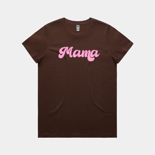 Mama Brush Script - Maple Tee  Thumbnail