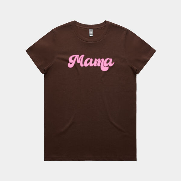 Mama Brush Script - Maple Tee - Maple Tee Thumbnail