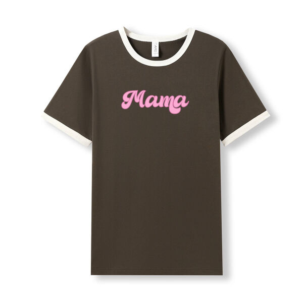 Mama Handwriting Ringer Tee Thumbnail