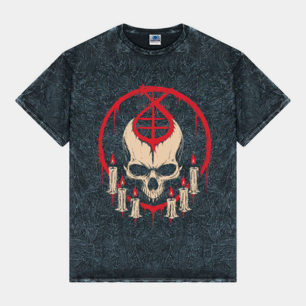 Cursed Horror Seance - 1300 Colortone® Mineral Wash Adult T-Shirt Thumbnail