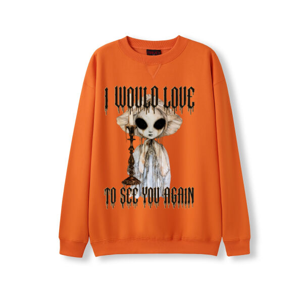 I Would Love to See You Again - Adult Poly cotton fleece sloppy joe Thumbnail