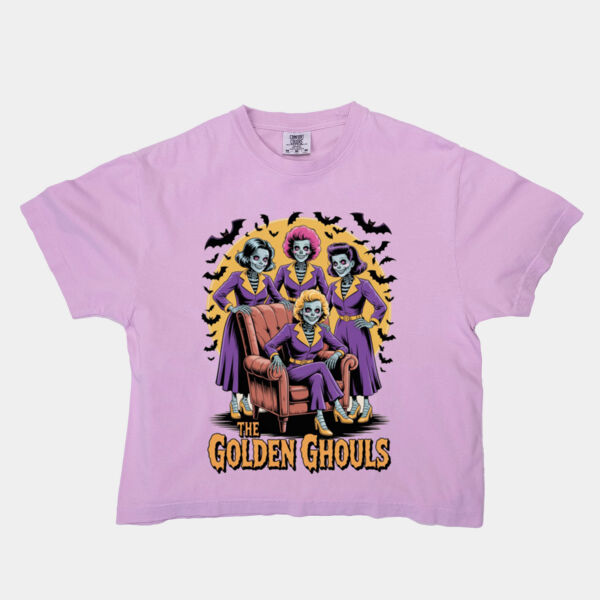 The Golden Ghouls - Boxy Cropped T-Shirt Thumbnail