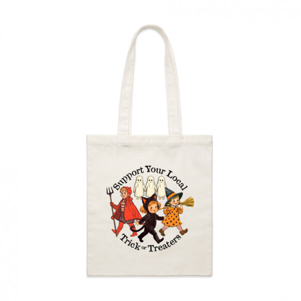 Vintage - Support your local trick or treaters - Parcel Tote Bag Thumbnail