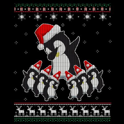 Dabbing Christmas Penguin Thumbnail