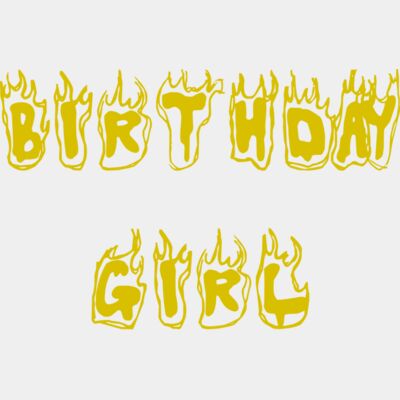 Flame Text - Birthday Girl Thumbnail