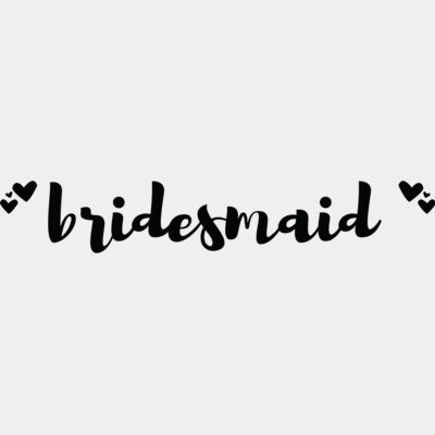 Bridesmaid with Hearts Thumbnail