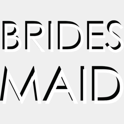 Bridesmaid Block Text Thumbnail