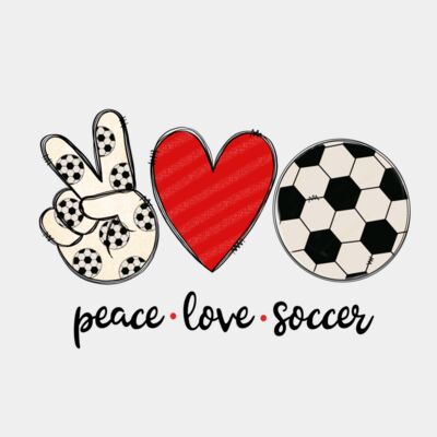 peace love soccer Thumbnail