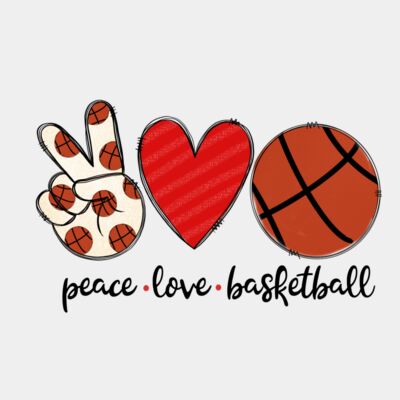 peace love basketball Thumbnail