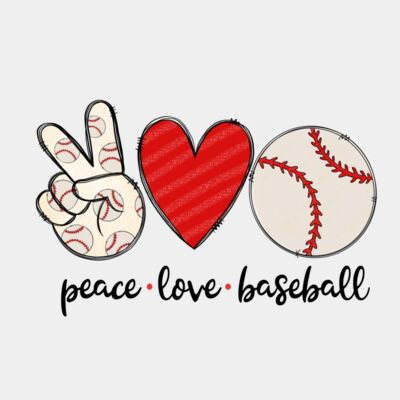 peace love baseball Thumbnail