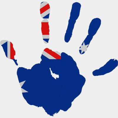 Aussie Hand Print Thumbnail