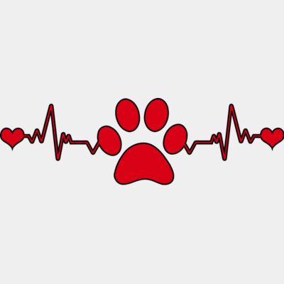 Paw Print Heart Beat  Thumbnail